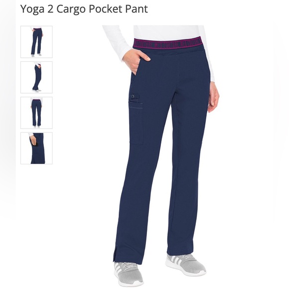 MedCouture Yoga 2 Cargo Pocket Pant in Navy - Picture 1 of 4